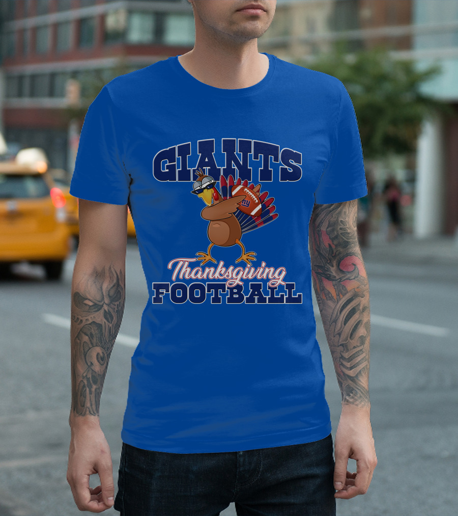 Giants Thanksgiving Football Turkey T-Shirt