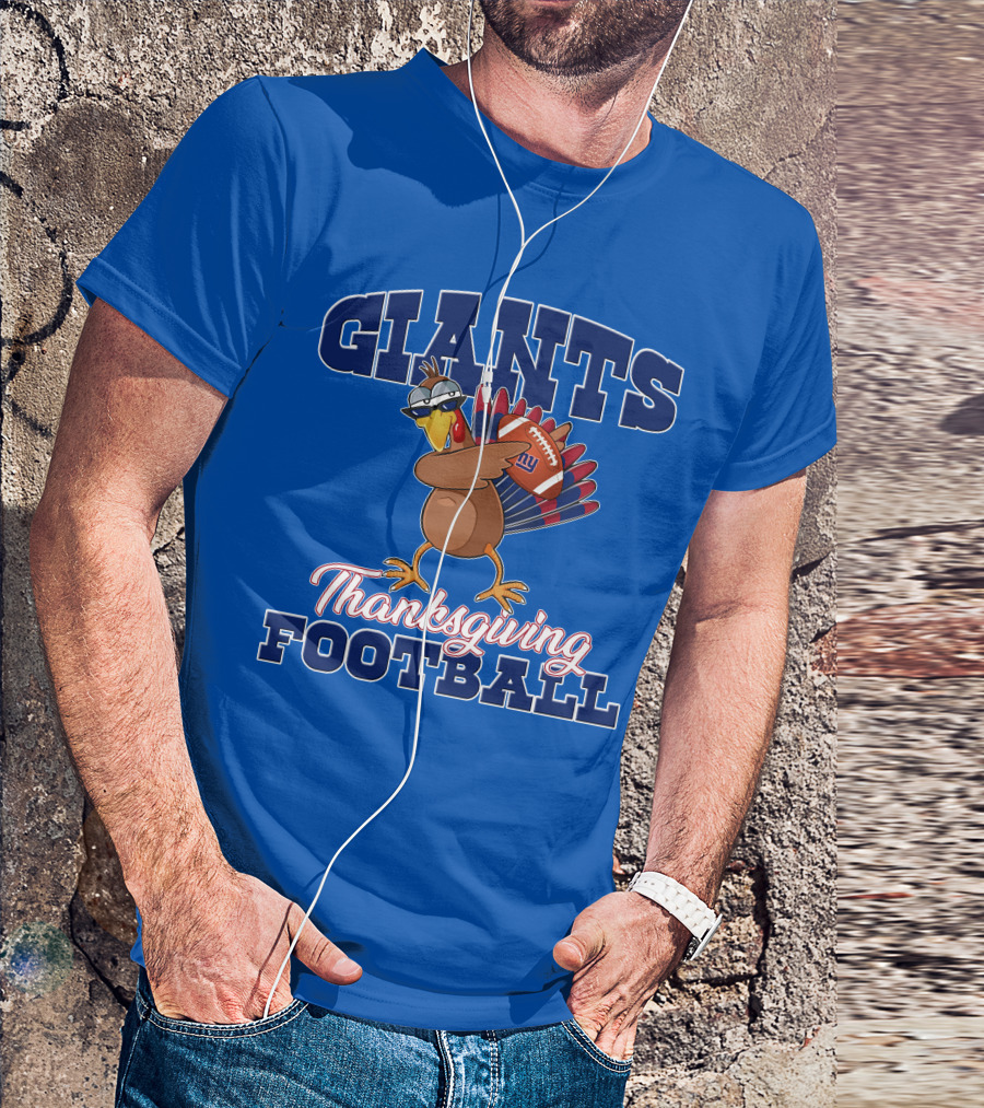 Giants Thanksgiving Football Turkey T-Shirt