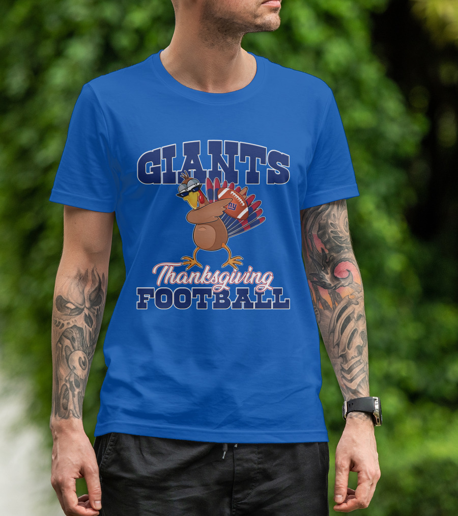 Giants Thanksgiving Football Turkey T-Shirt