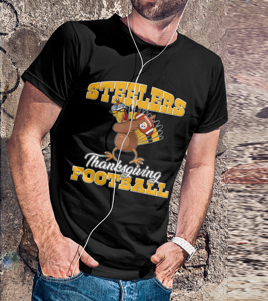Steelers Thanksgiving Football Turkey T-Shirt