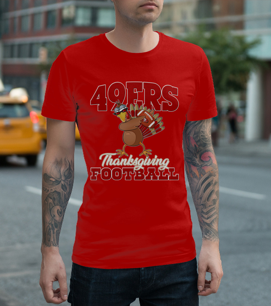 49ers Thanksgiving Football Turkey T-Shirt