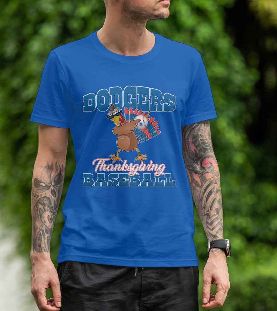 Dodgers Thanksgiving Baseball T-Shirt