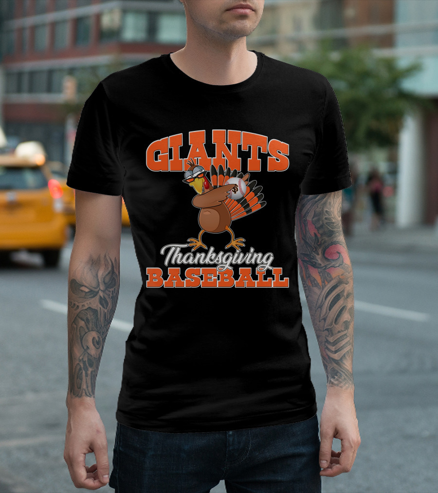 Giants Thanksgiving Baseball Turkey San Francisco T-Shirt
