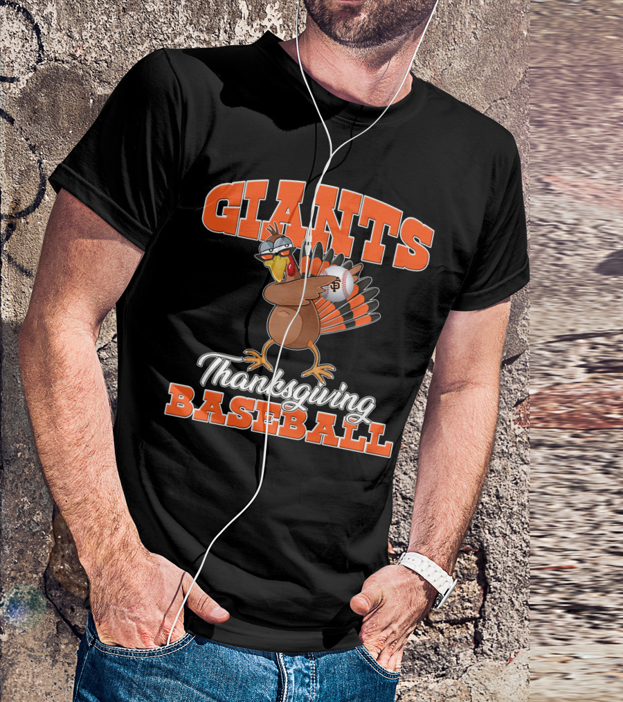 Giants Thanksgiving Baseball Turkey San Francisco T-Shirt