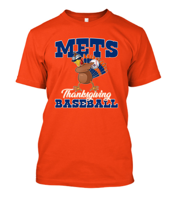 Mets Thanksgiving Baseball Turkey T-Shirt