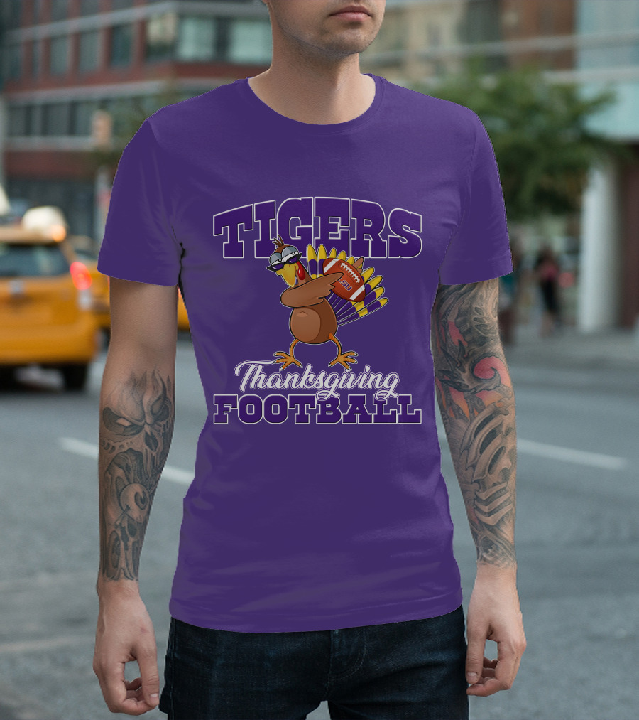 Tigers Thanksgiving Football LSU Turkey T-Shirt