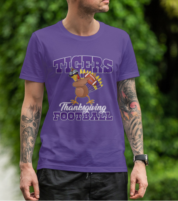 Tigers Thanksgiving Football LSU Turkey T-Shirt
