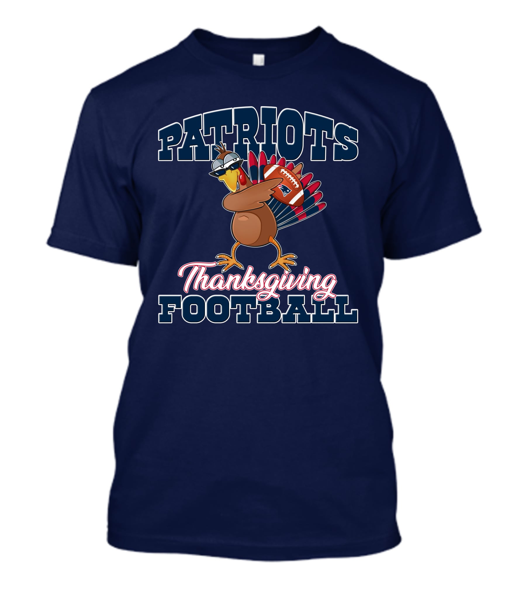 PATRIOTS Thanksgiving Football Turkey T-Shirt
