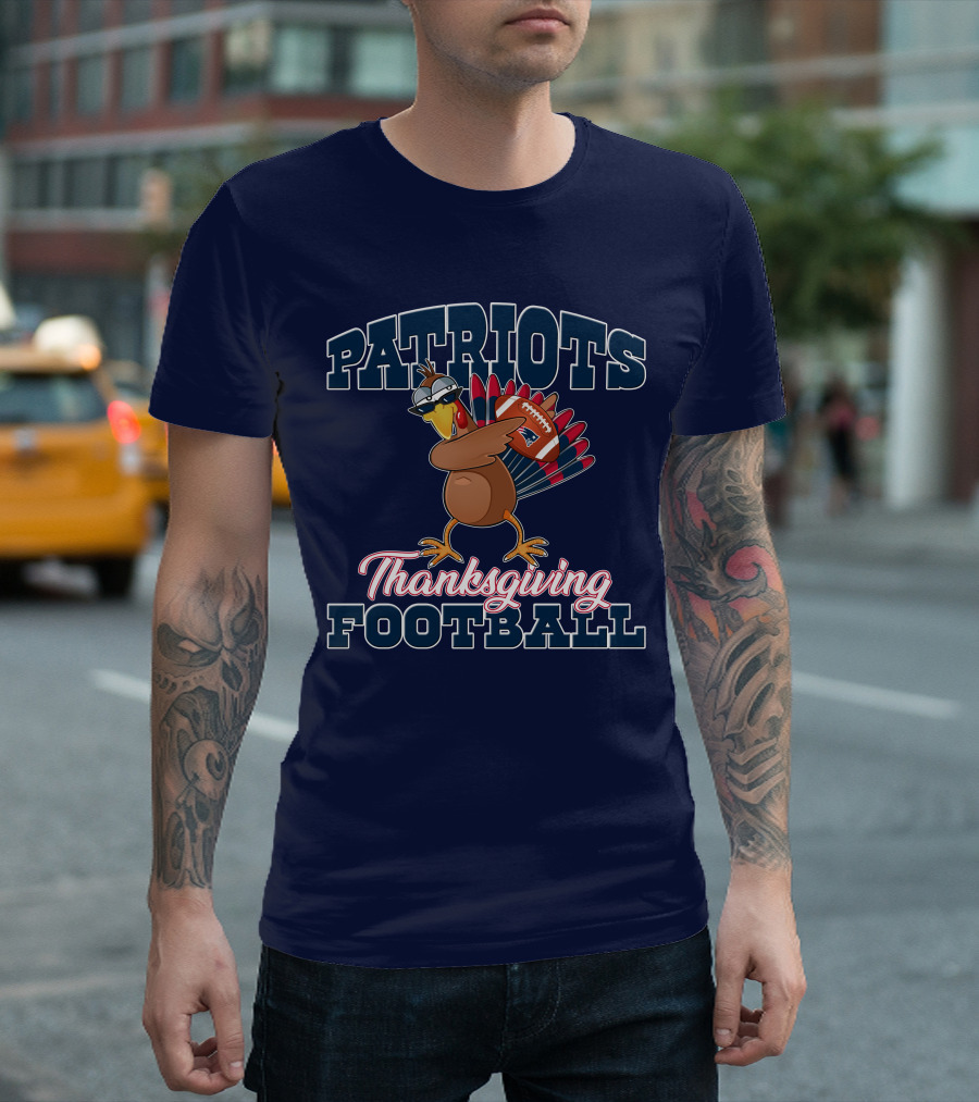 PATRIOTS Thanksgiving Football Turkey T-Shirt