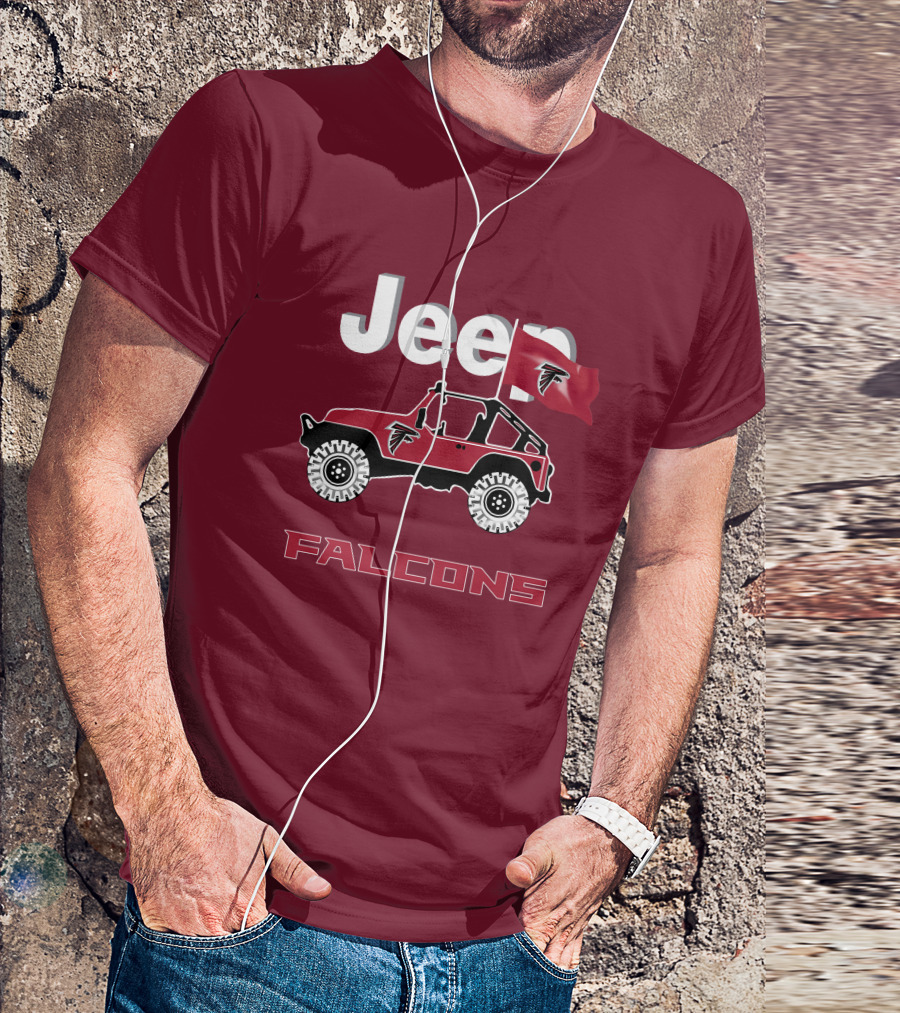 Jeep Falcons Truck Atlanta Falcons Are Coming T-Shirt
