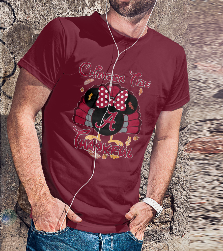Crimson Tide Thankful Turkey Minnie A T-Shirt