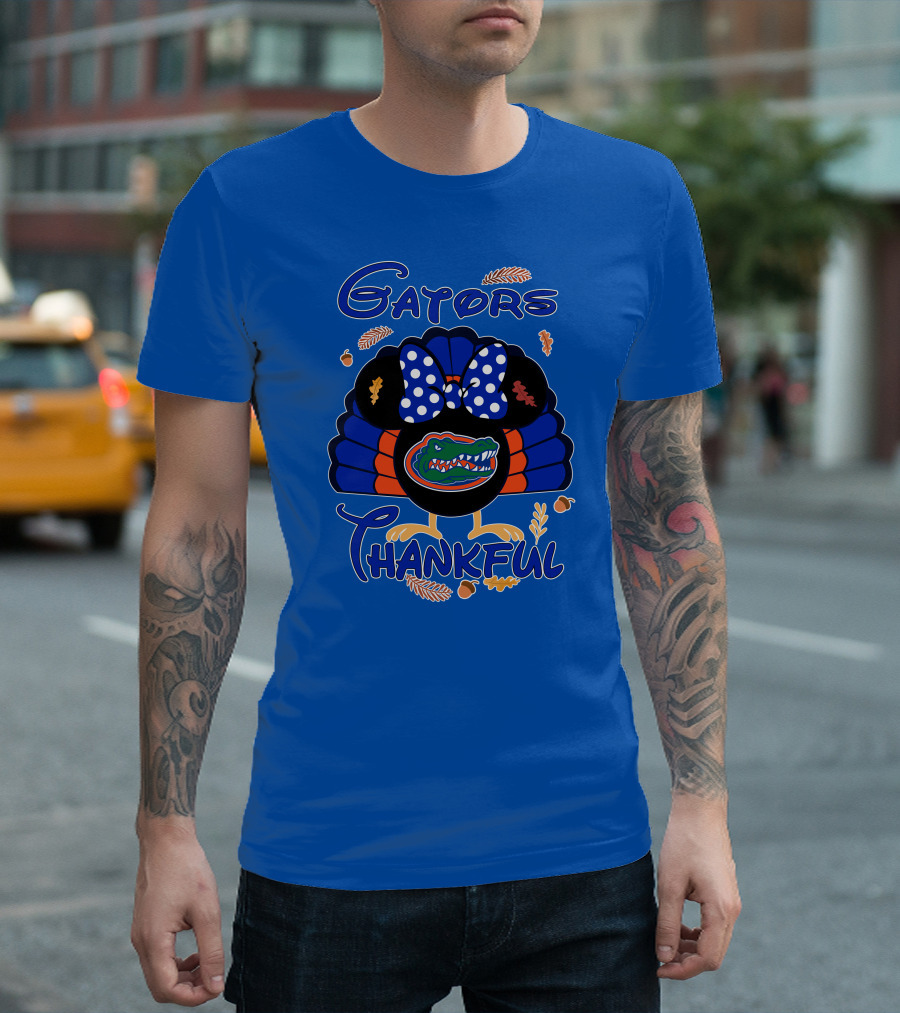 Gators Thankful Minnie Thanksgiving T-Shirt
