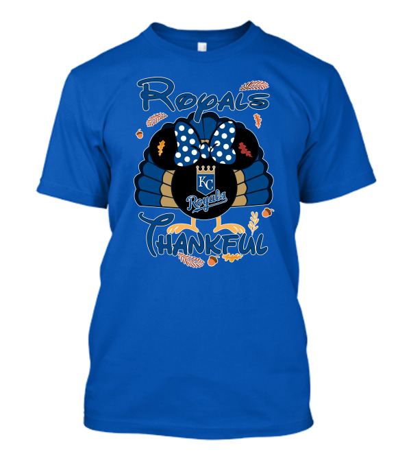 Royals KC Royals Thankful Thanksgiving T-Shirt