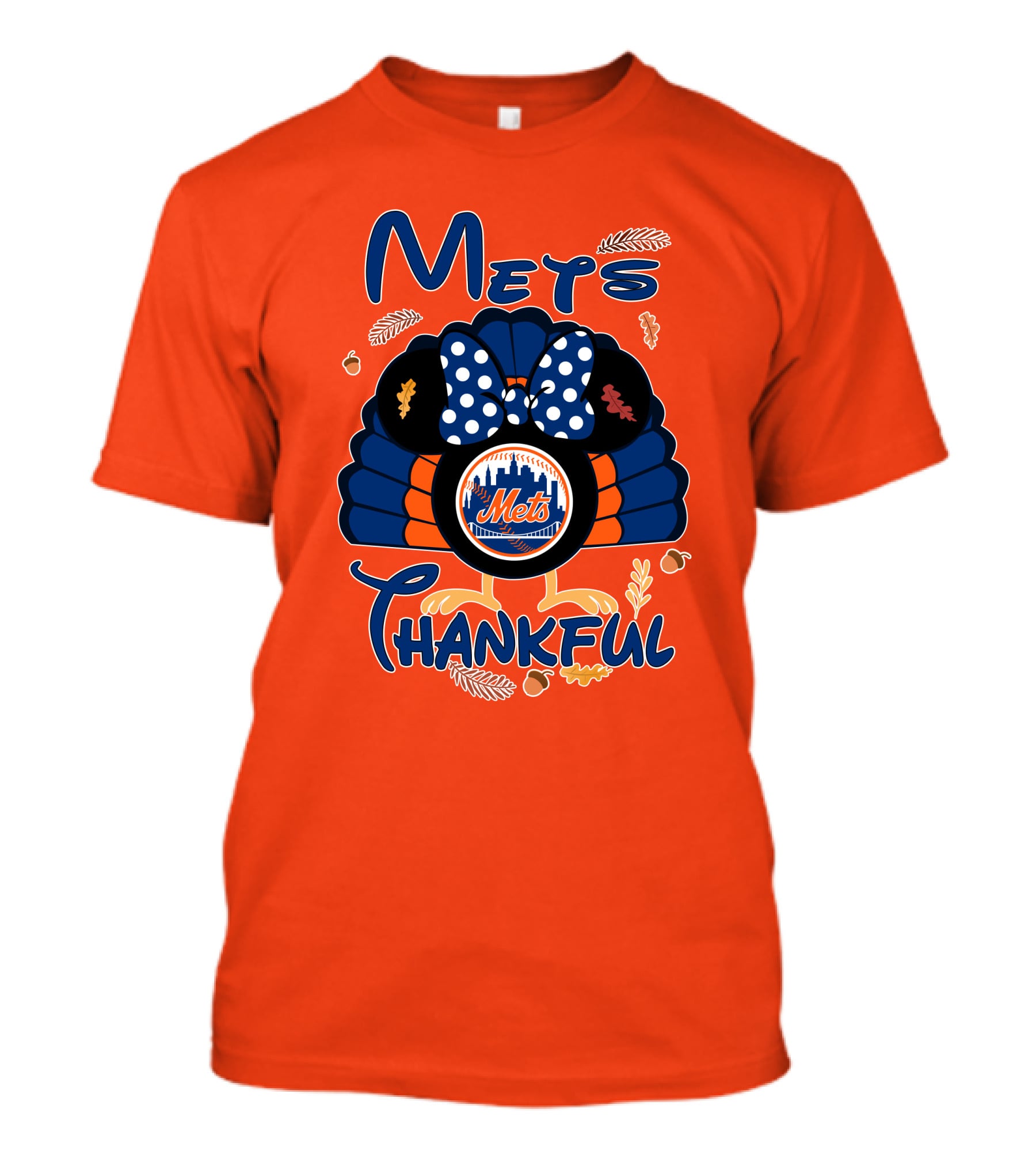 Mets Thankful Thanksgiving Minnie T-Shirt