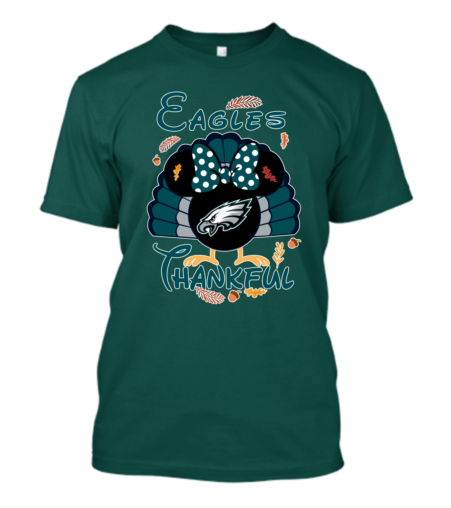 Eagles Thankful Philadelphia Minnie Thanksgiving T-Shirt
