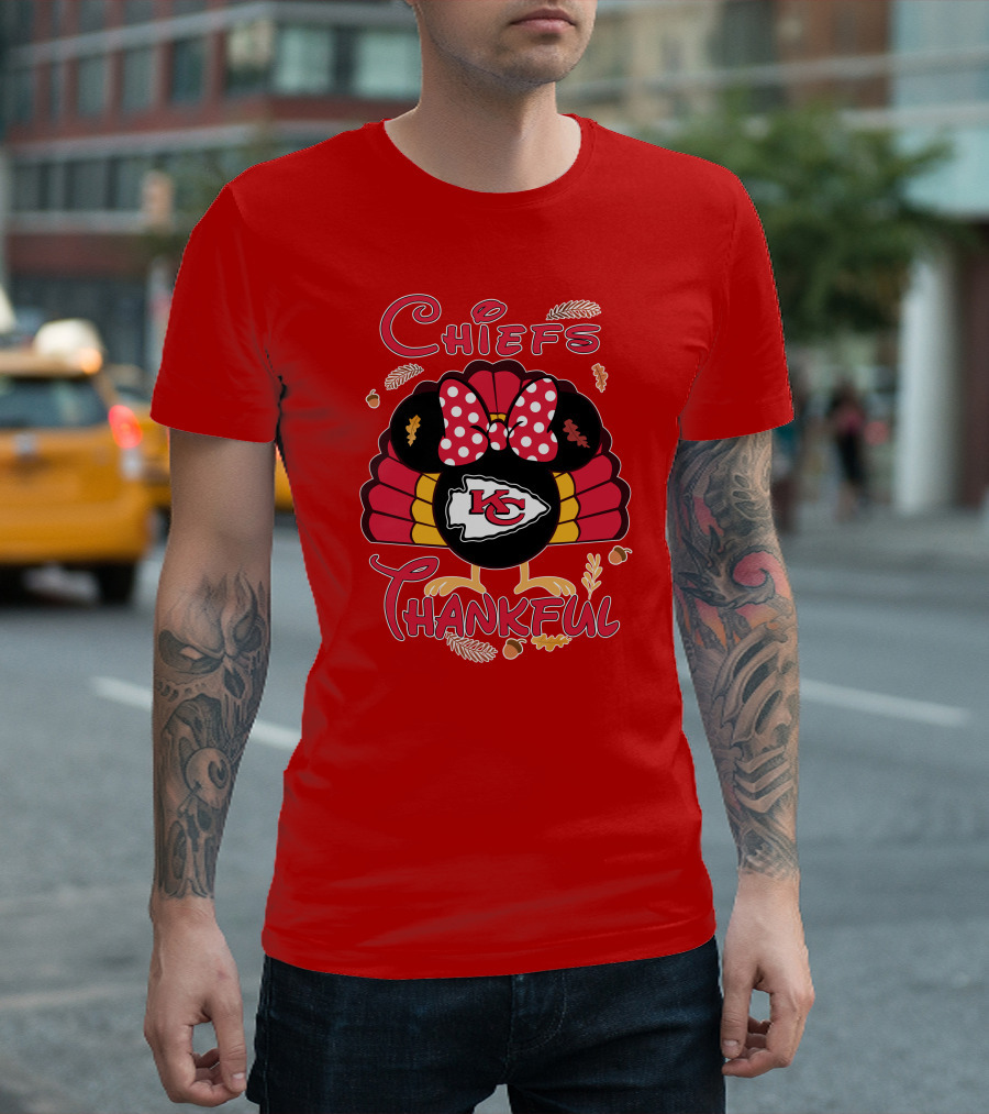 Chiefs Thankful Kansas City Minnie Thanksgiving T-Shirt