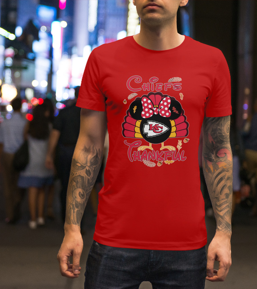 Chiefs Thankful Kansas City Minnie Thanksgiving T-Shirt