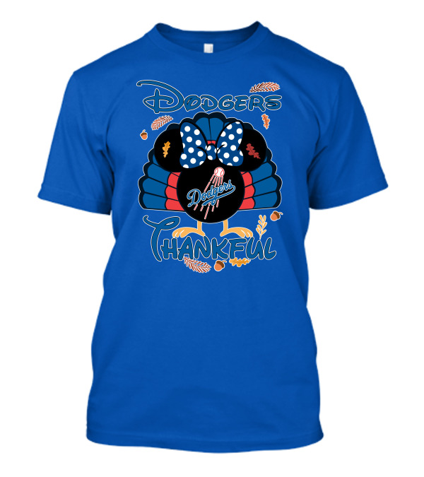 Dodgers Thankful Minnie Thanksgiving T-Shirt