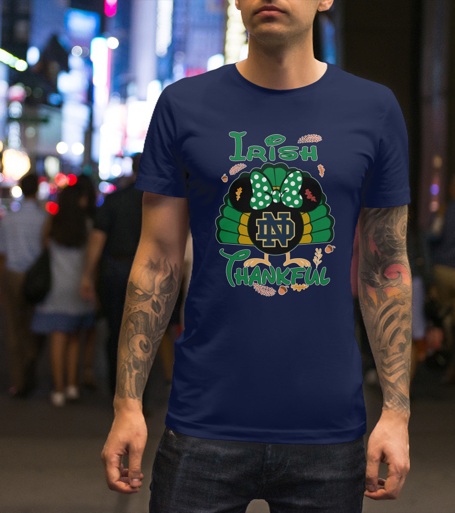 Irish Thankful ND Thanksgiving Minnie T-Shirt