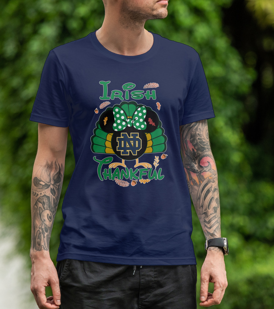 Irish Thankful ND Thanksgiving Minnie T-Shirt