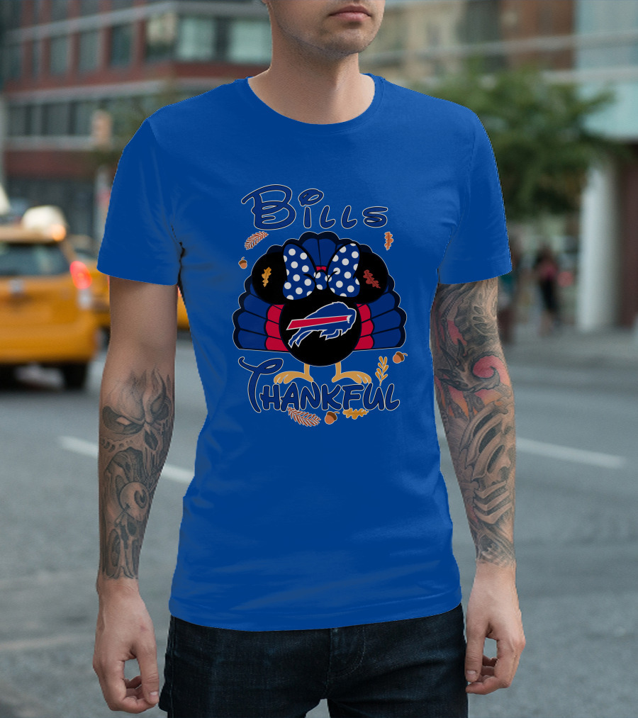 Bills Thankful Buffalo Bills Minnie Thanksgiving T-Shirt