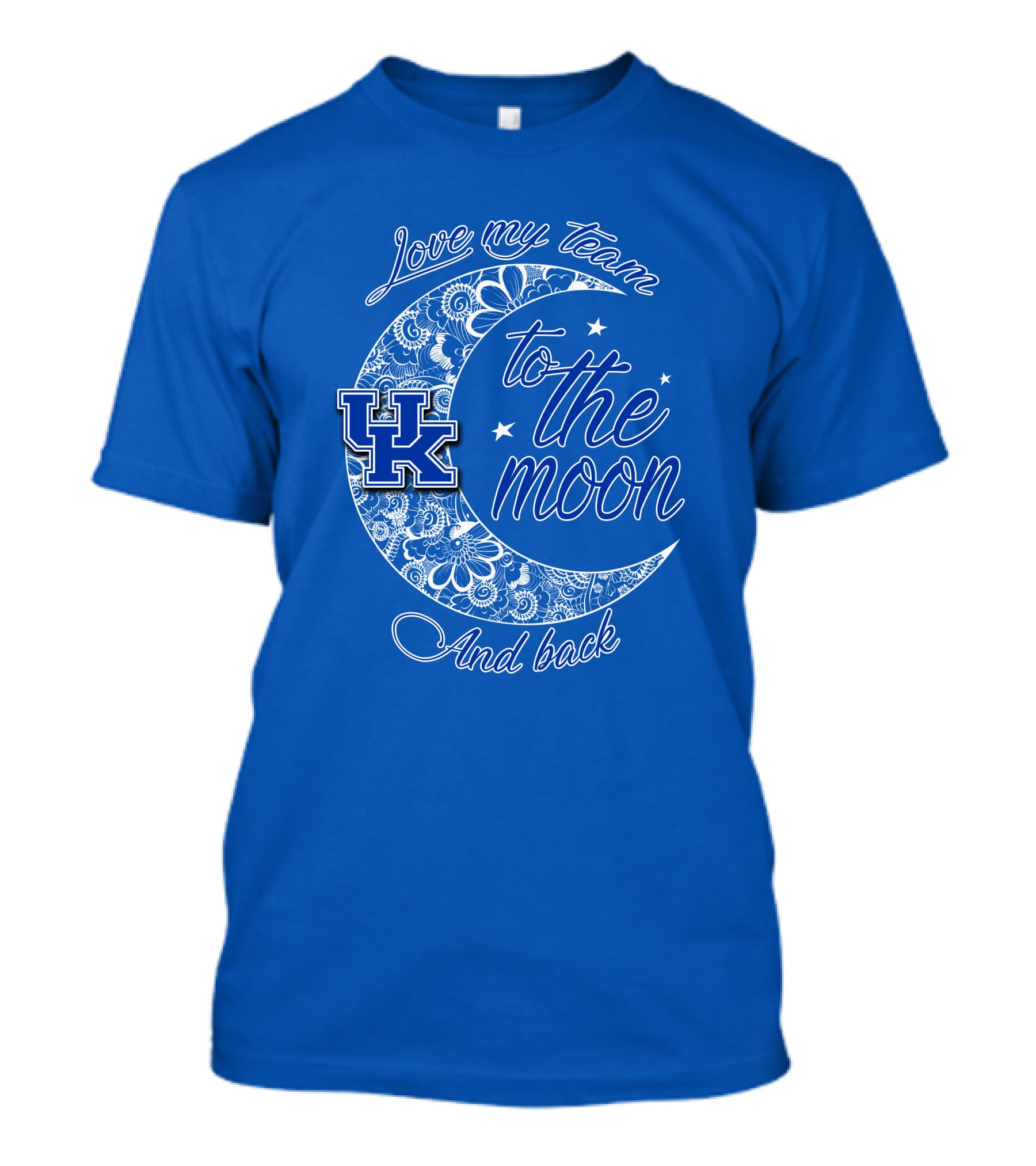 Kentucky Wildcats Love My Team To The Moon And Back UK T-Shirt