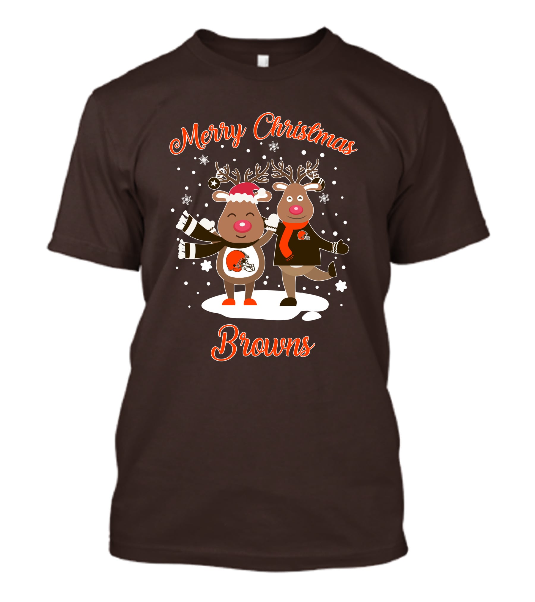 Merry Christmas Cleveland Browns Reindeer T-Shirt