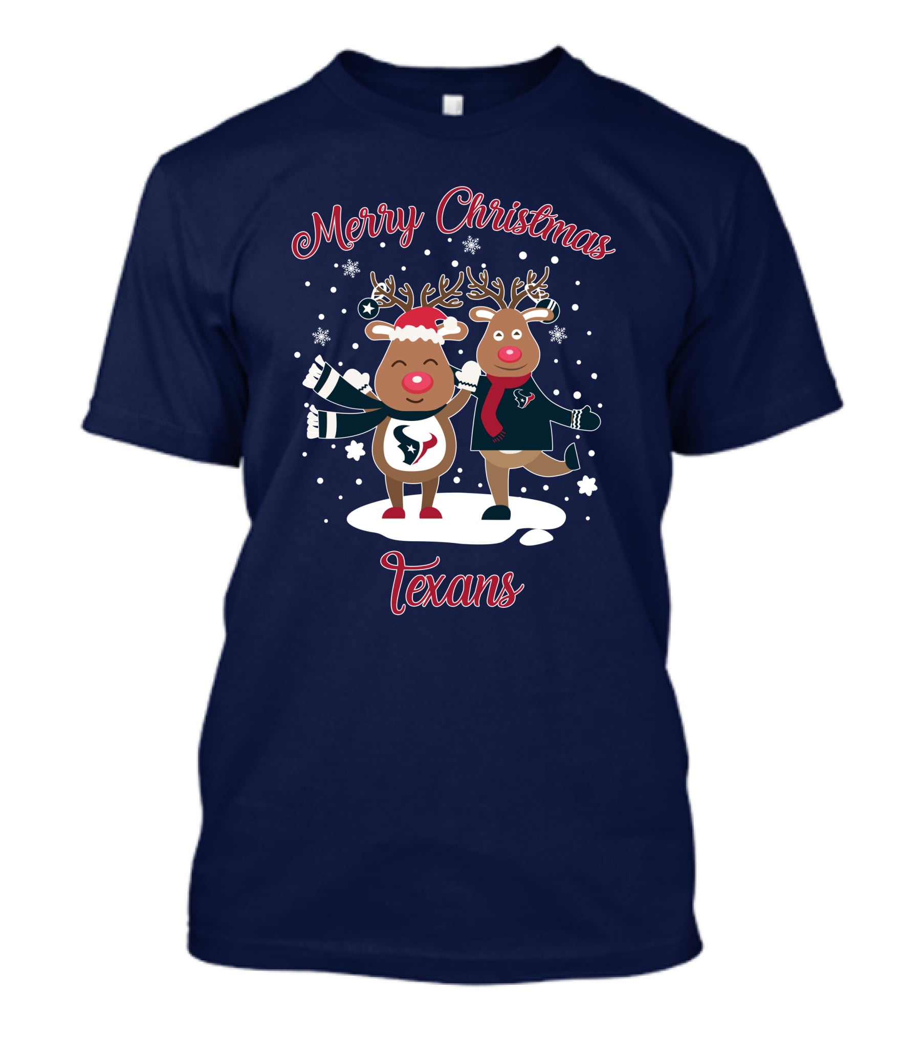 Merry Christmas Houston Texans Reindeer T-Shirt