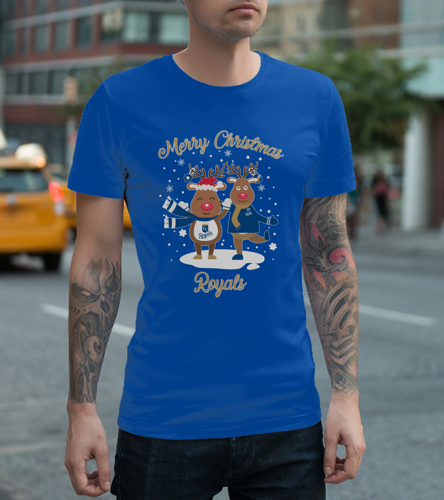 Merry Christmas Kansas City Royals Reindeer T-Shirt