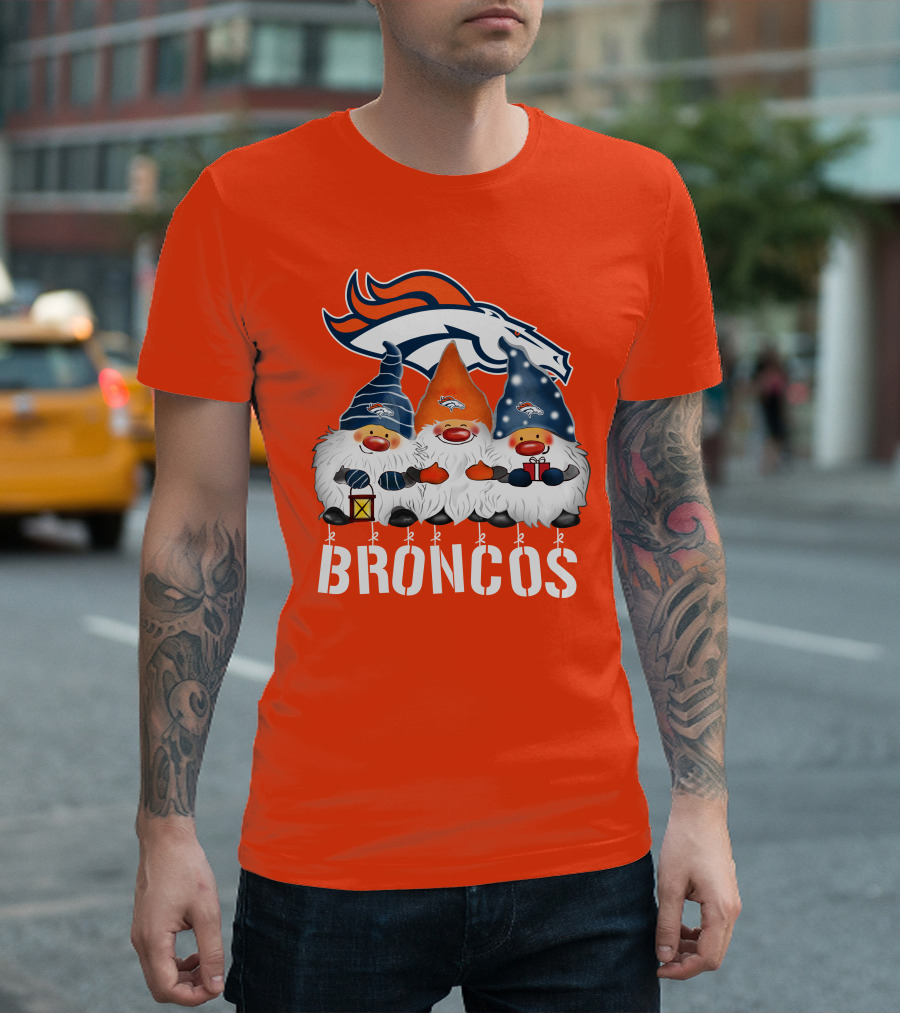 Denver Broncos Merry Christmas Happy Holidays Broncos T-Shirt