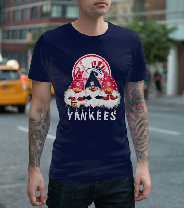 Yankees Merry Christmas Happy Holidays New York Yankees T-Shirt