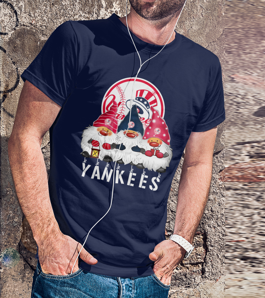 Yankees Merry Christmas Happy Holidays New York Yankees T-Shirt