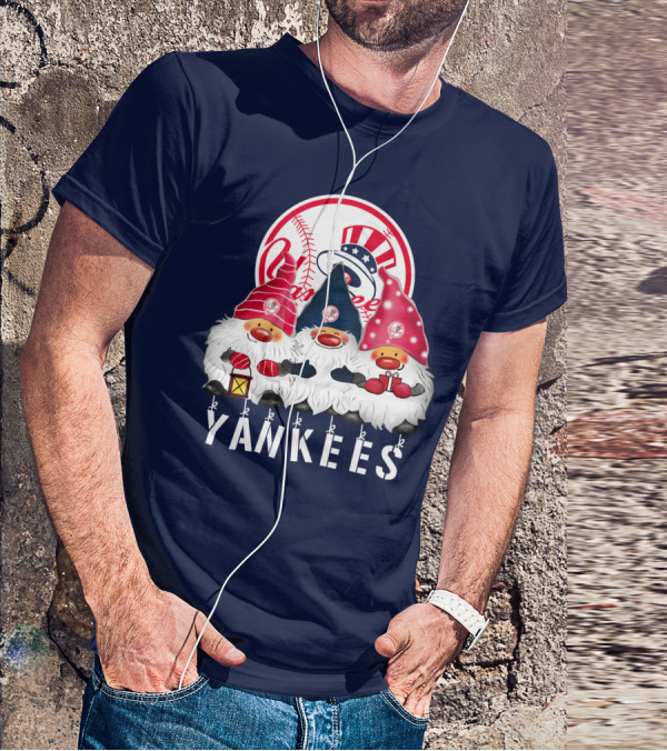 Yankees Merry Christmas Happy Holidays New York Yankees T-Shirt