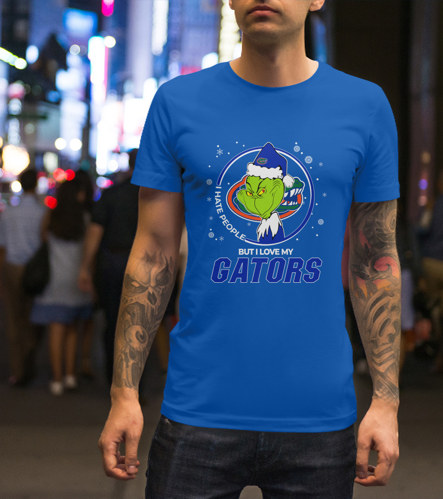 Grinch Santa I Hate People Love My Florida Gators T-Shirt