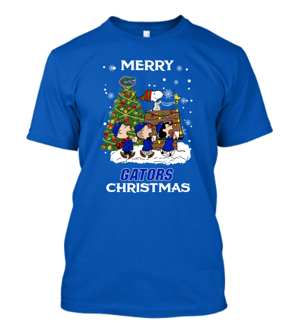 Merry Christmas Florida Gators Peanuts Christmas Tree T-Shirt