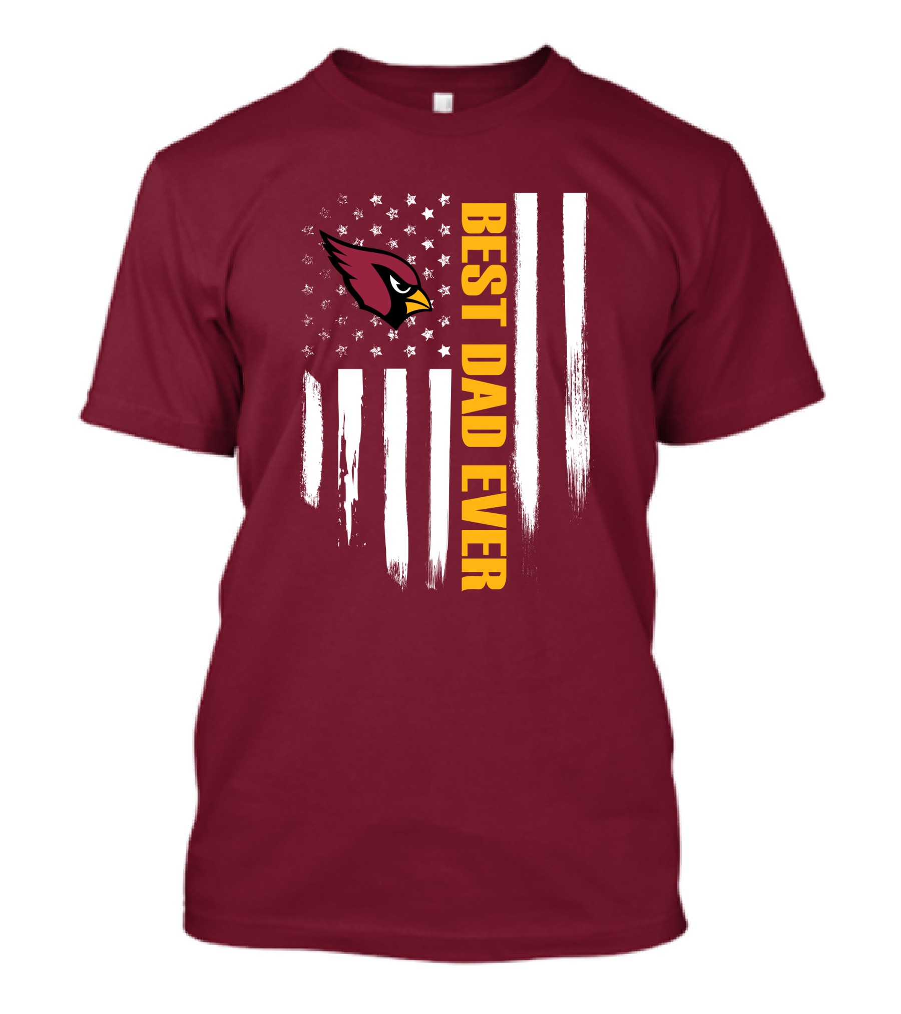 Arizona Cardinals Flag Best Dad Ever T-Shirt