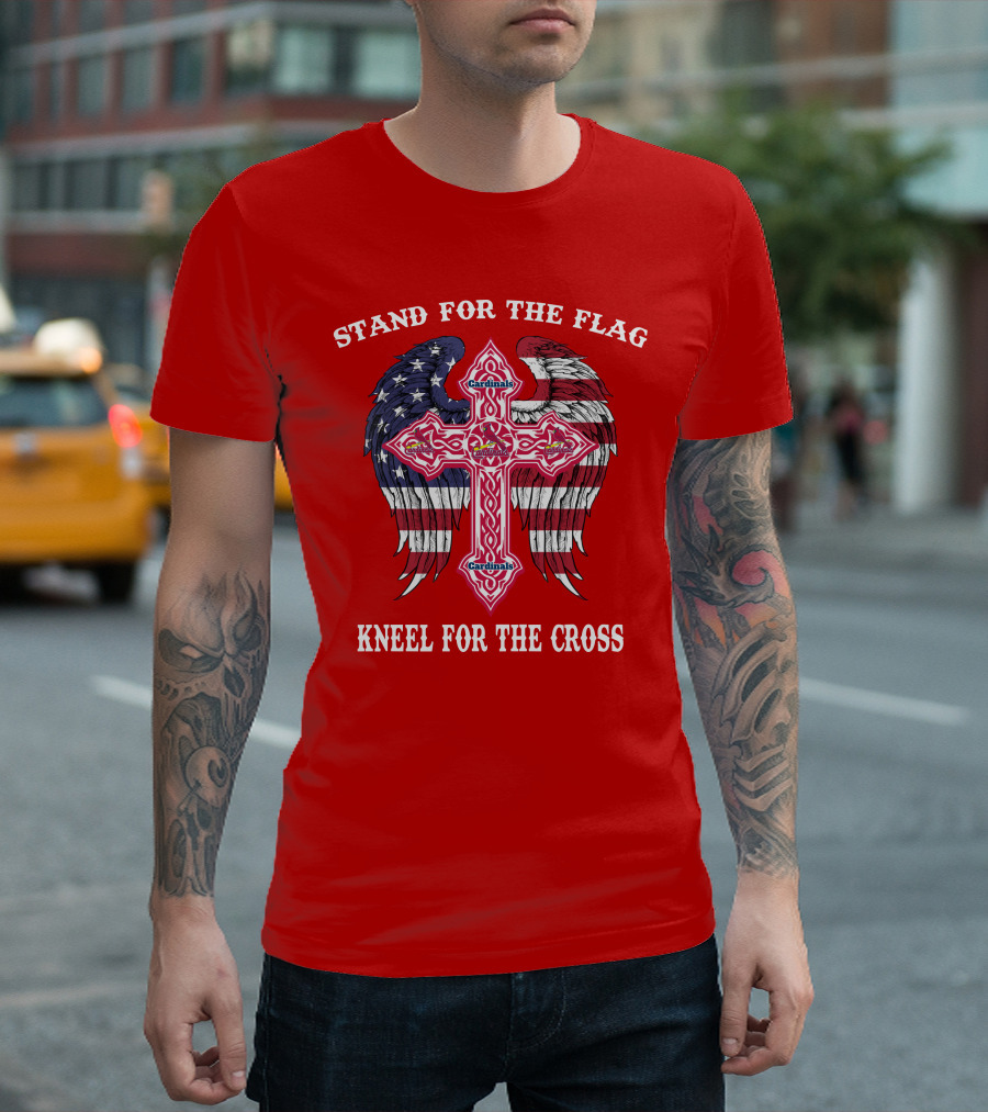 Stand For The Flag Kneel For The Cross St. Louis Cardinals T-Shirt