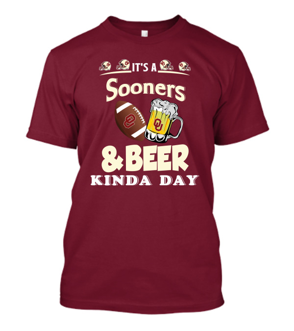 Oklahoma Sooners Football And Beer Kinda Day T-Shirt