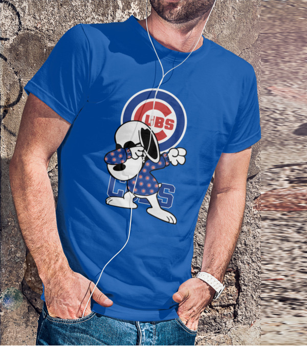 Chicago Cubs Snoopy Dabbing T-Shirt