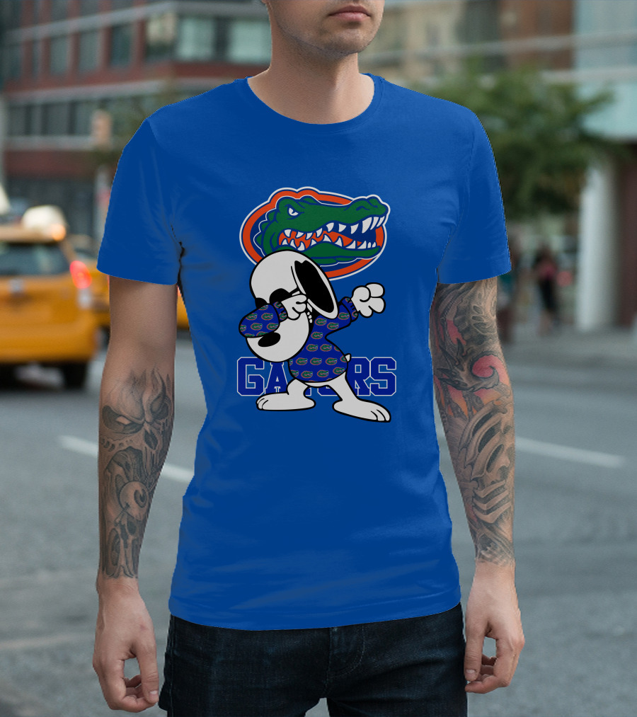 Florida Gators Snoopy Dabbing Alligator T-Shirt