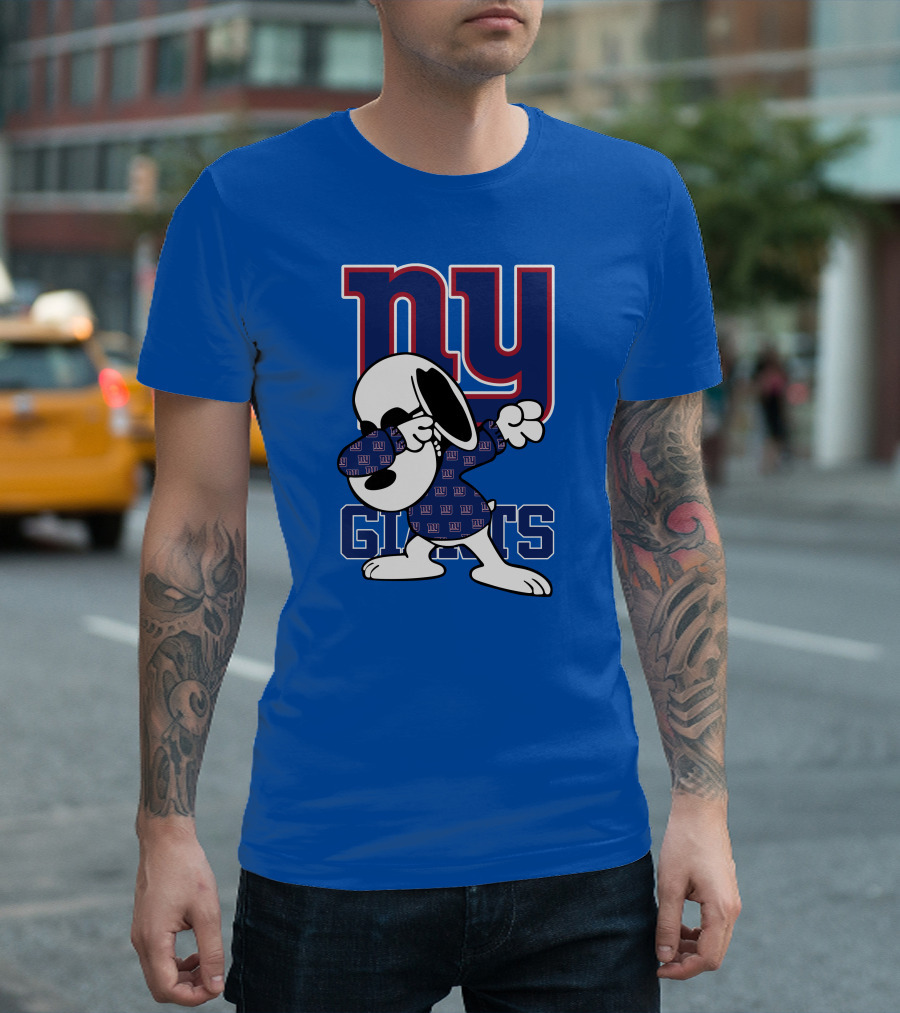 New York Giants Snoopy Dabbing ny Giants T-Shirt