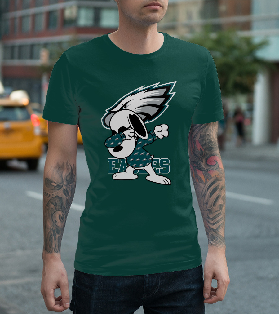 Philadelphia Eagles Snoopy Dabbing Mascot T-Shirt