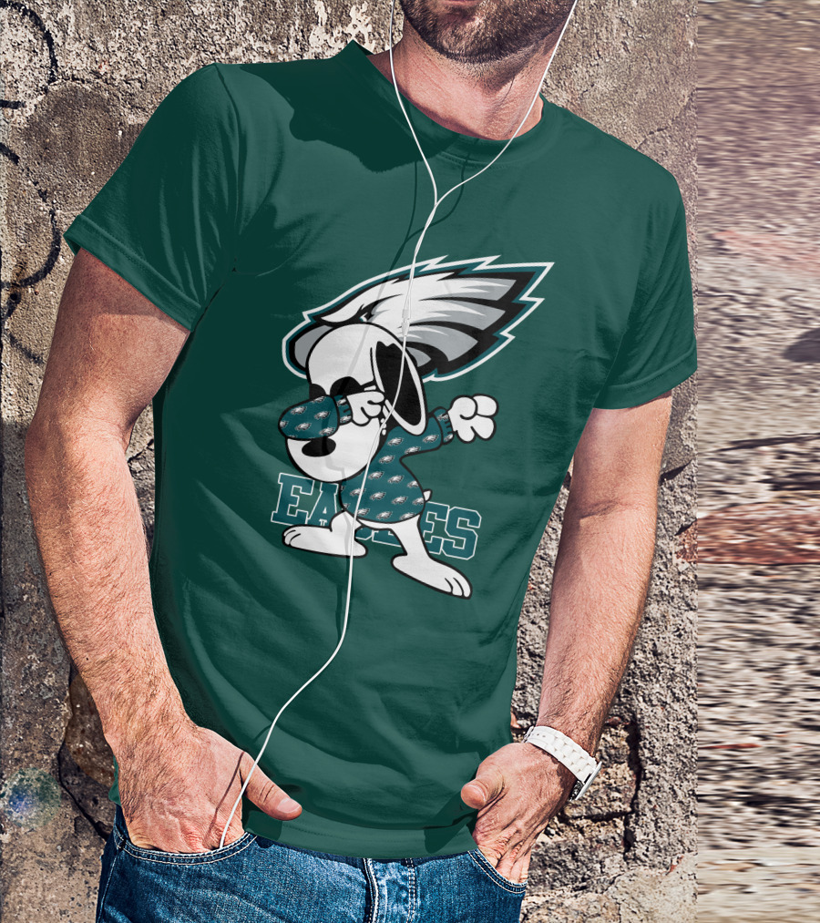 Philadelphia Eagles Snoopy Dabbing Mascot T-Shirt