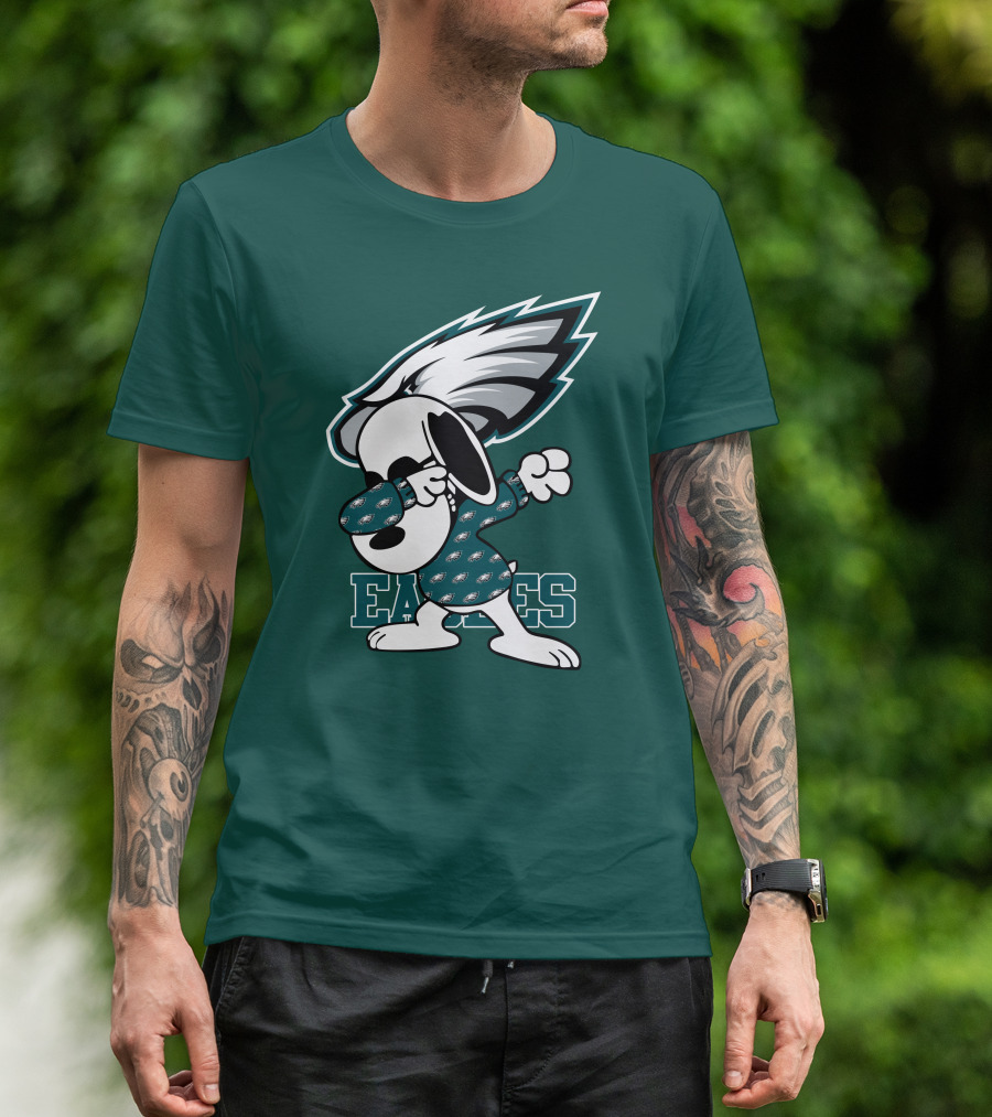 Philadelphia Eagles Snoopy Dabbing Mascot T-Shirt