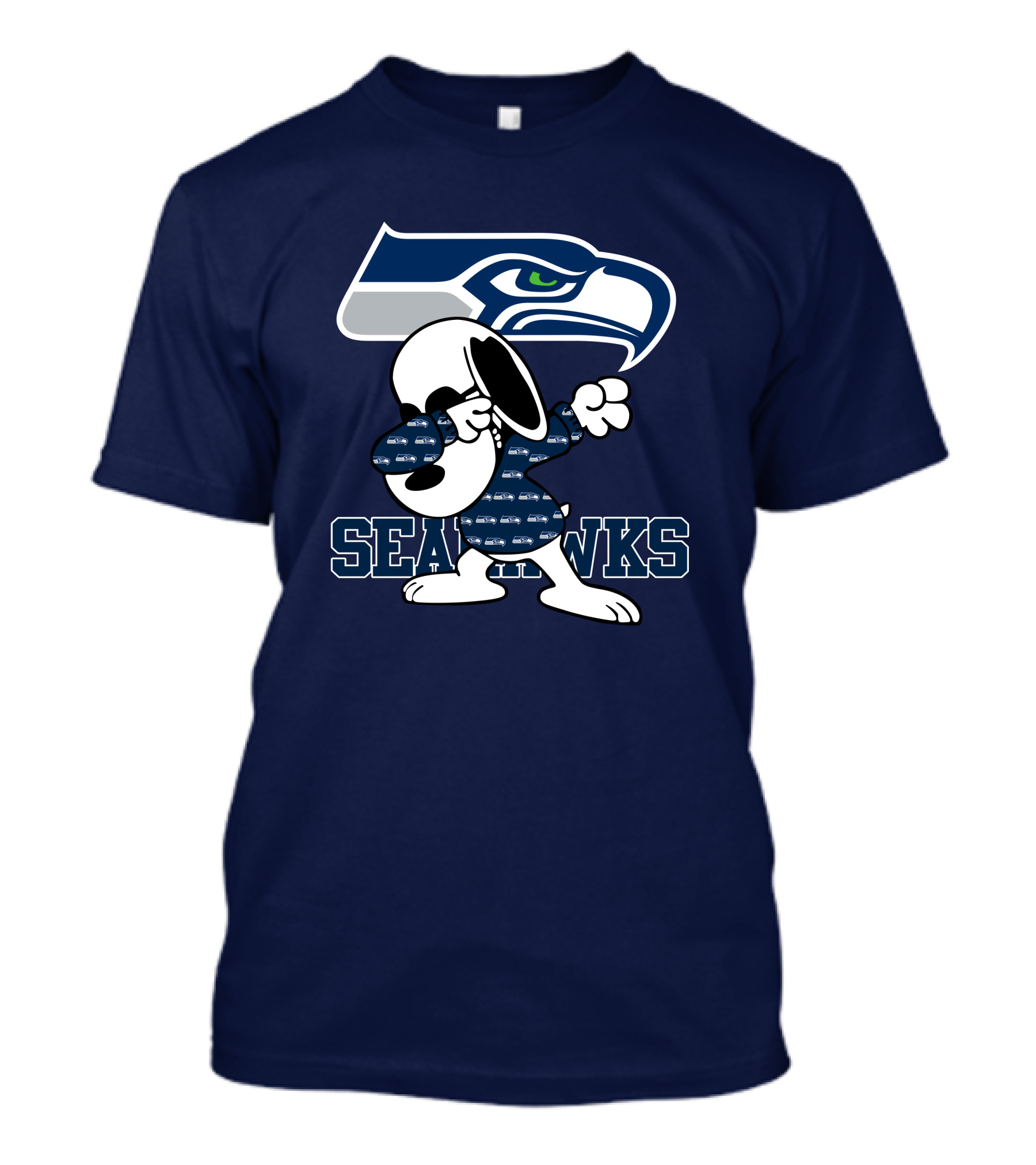 Seattle Seahawks Snoopy Dabbing NFL Team Fan Apparel Bowing Dance T-Shirt