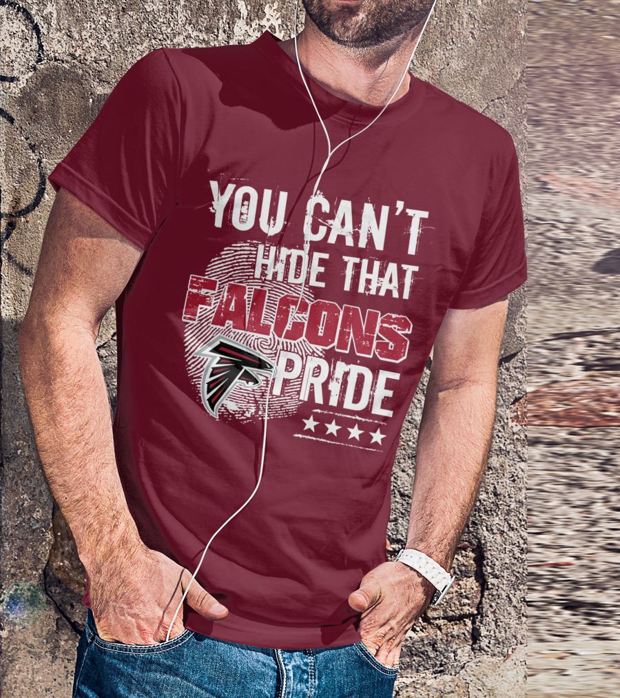 You Can't Hide That Falcons Pride With Atlanta Logo And Stars T-Shirt