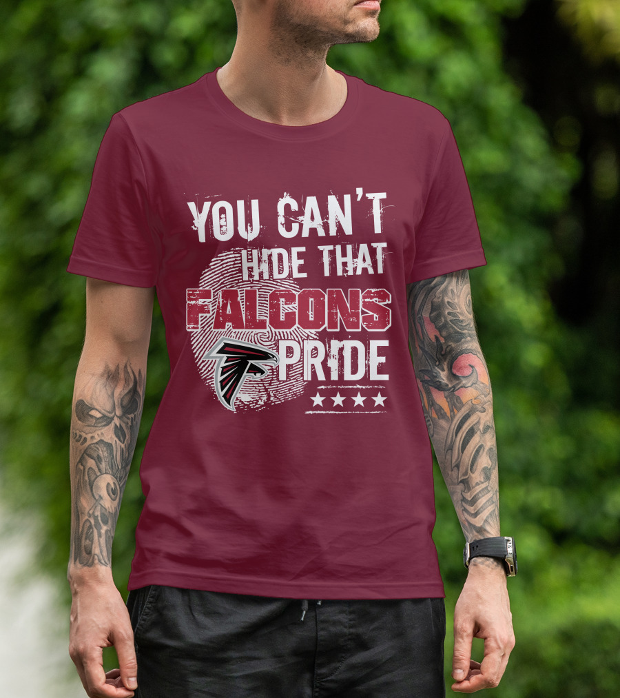 You Can't Hide That Falcons Pride With Atlanta Logo And Stars T-Shirt