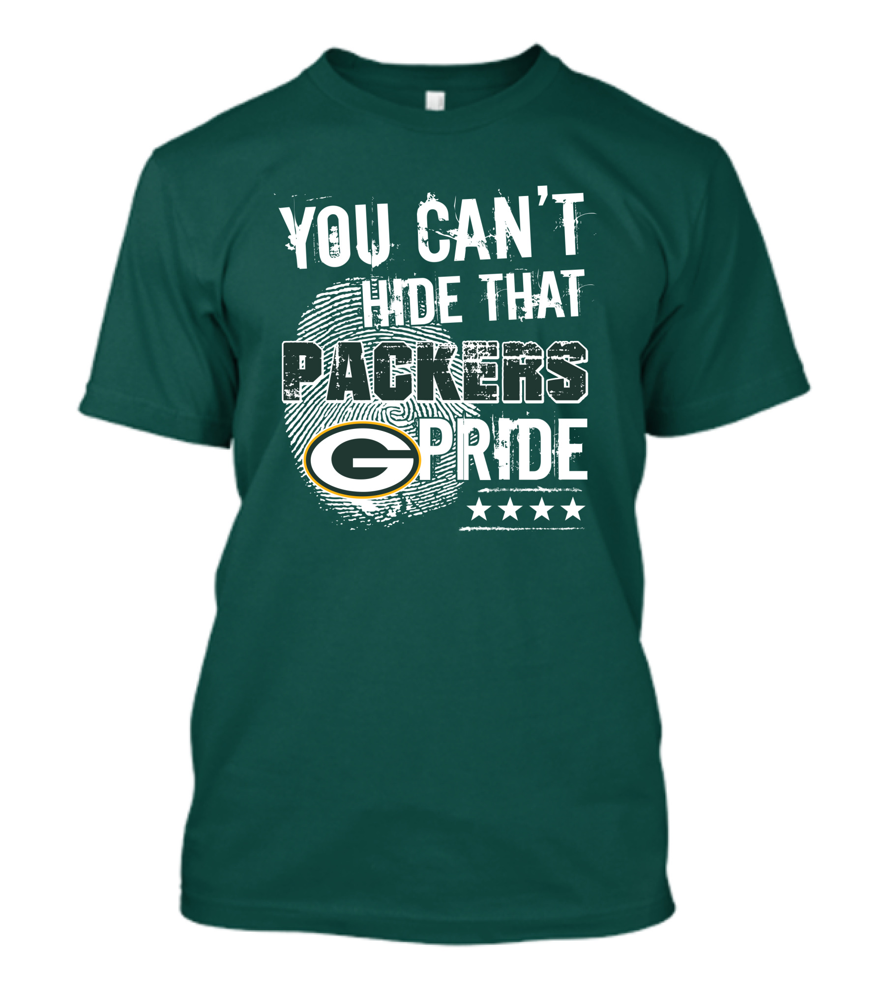 You Can't Hide That Packers Pride Green Bay G Logo Stars T-Shirt
