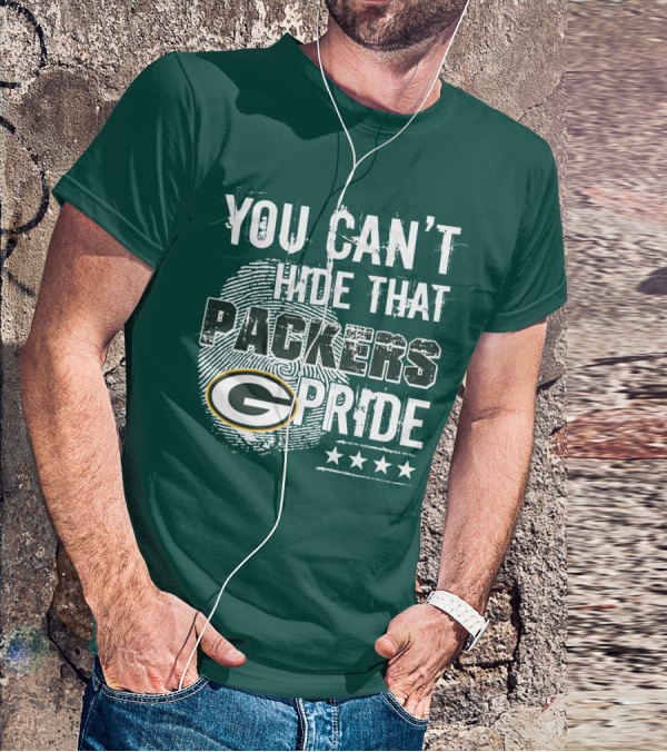 You Can't Hide That Packers Pride Green Bay G Logo Stars T-Shirt