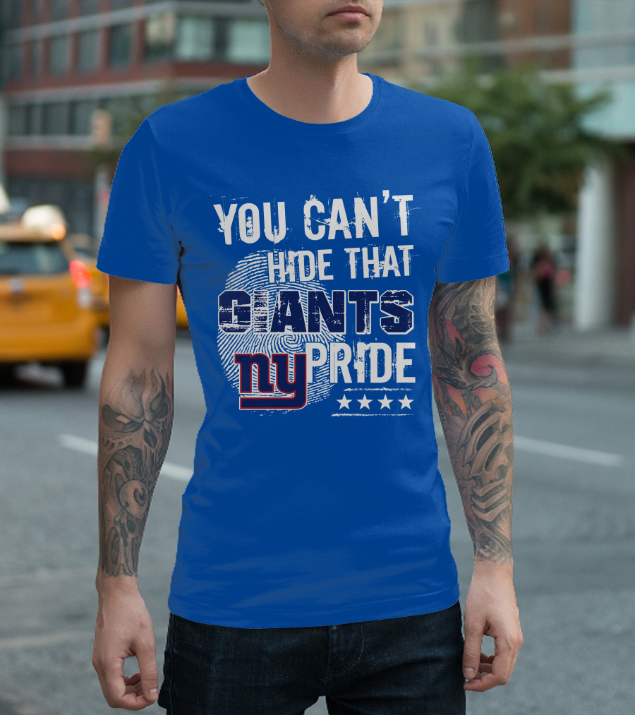 You Can't Hide That New York Giants Pride Ny Logo Stars T-Shirt